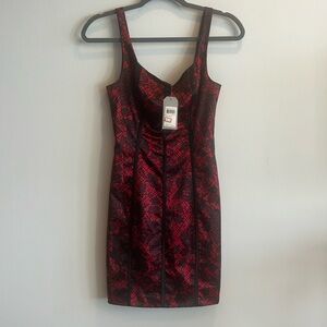 Varsity Red and Black Mini Guess “Ginger Dress”